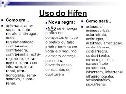 O uso do hífen segundo o Acordo Ortográfico