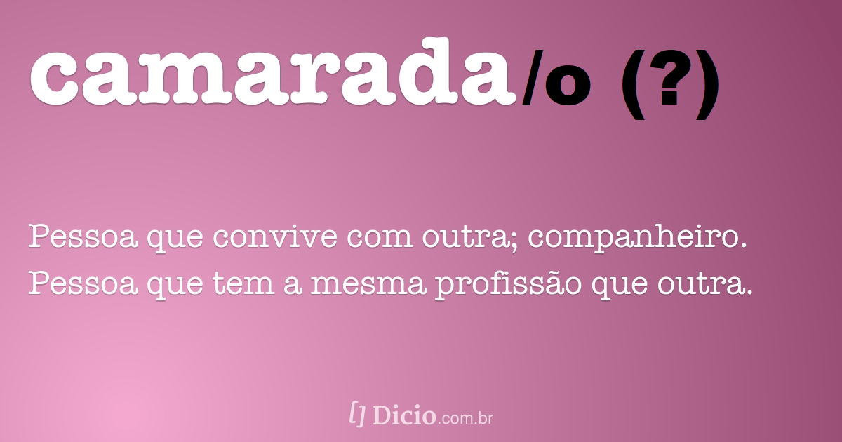 «Camaradas e "camarados"»