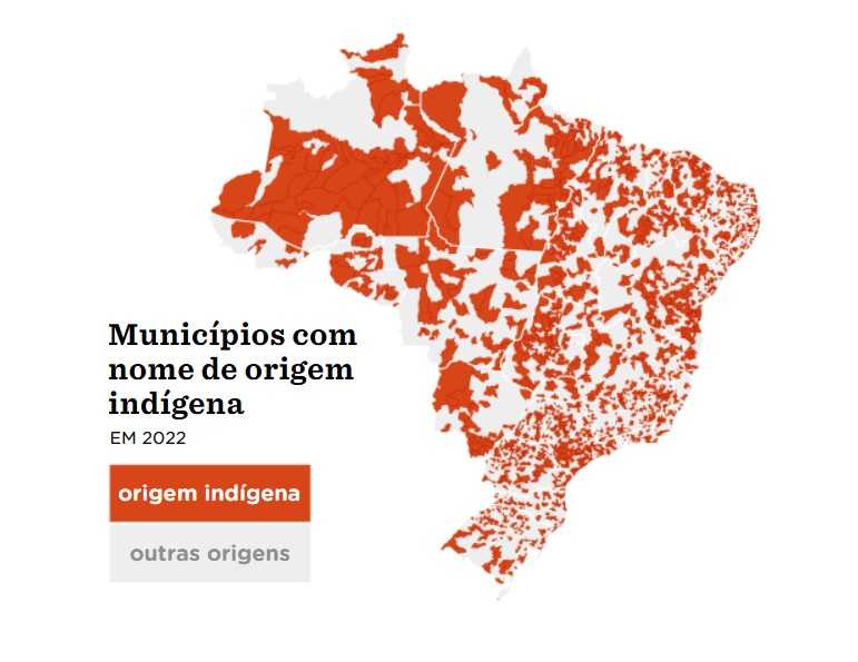 A origem indígena dos nomes dos municípios brasileiros