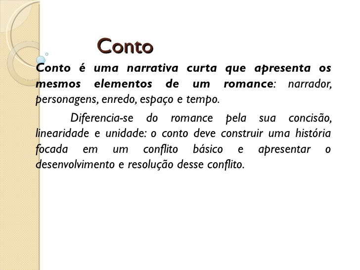 Entre contos e contatos