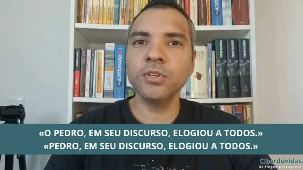 O uso do artigo definido antes do nome próprio