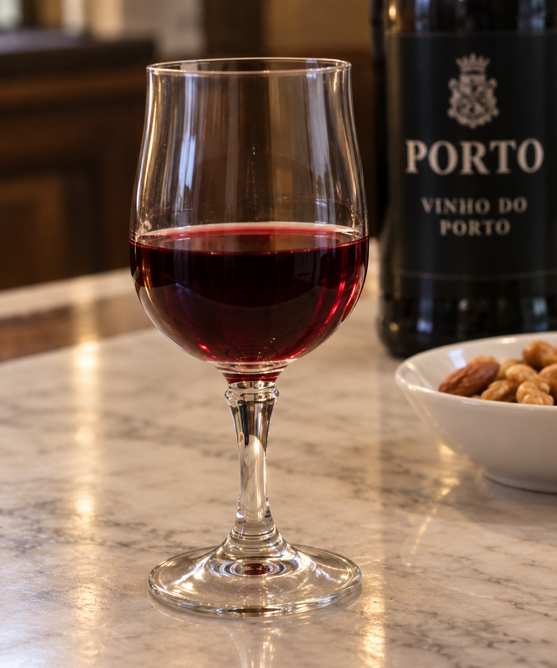 Um cálice de vinho do Porto