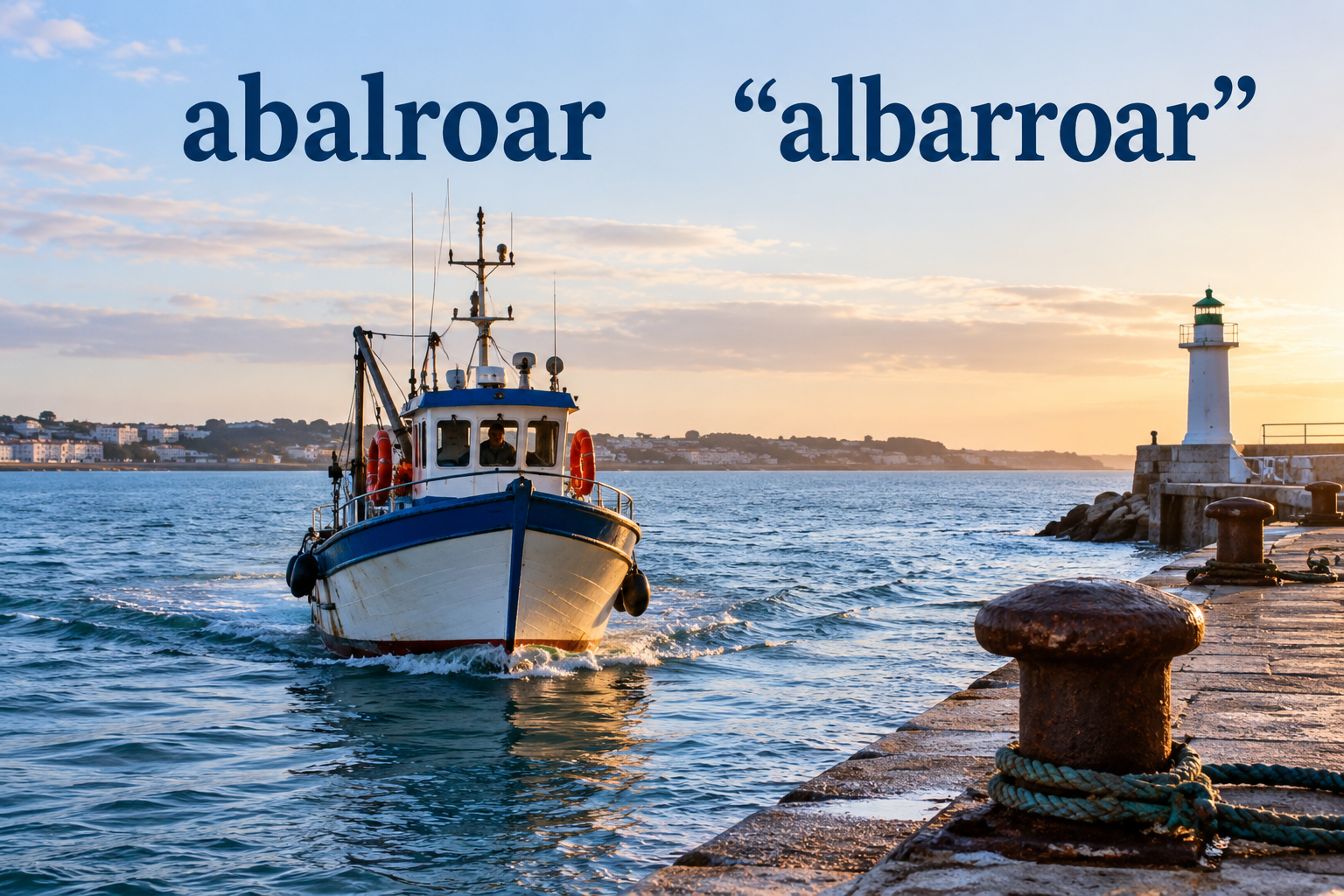 E algum barco te "albarroa"